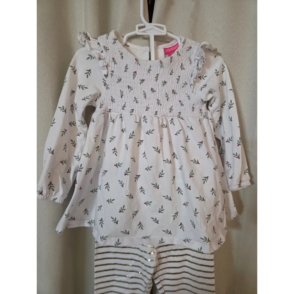 Isaac Mizrahi Loves New York Toddler Girls Tunic and Gold Stripe Legging Set 2T